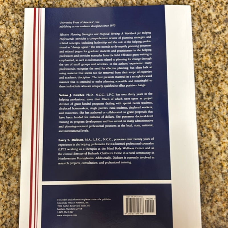 Effective Planning Strategies and Proposal Writing