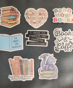 Book-themed Stickers 2
