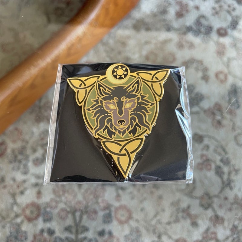 The Golden Wolf Series Inspired Pin