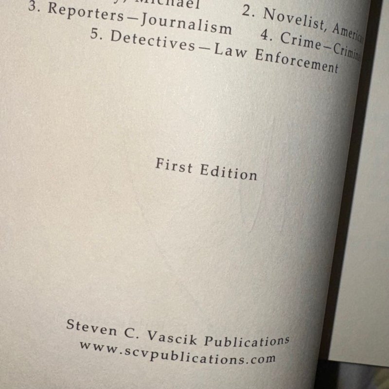 CRIME BEAT SELECTED JOURNALISM 1984 - 1992 SIGNED