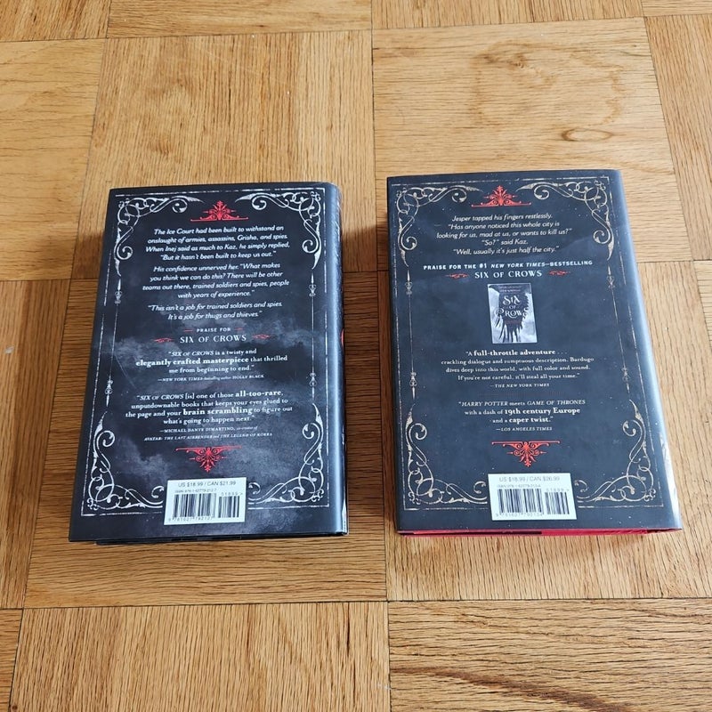 First Edition Six of Crows Duology with Sprayed Edges by Leigh Bardugo