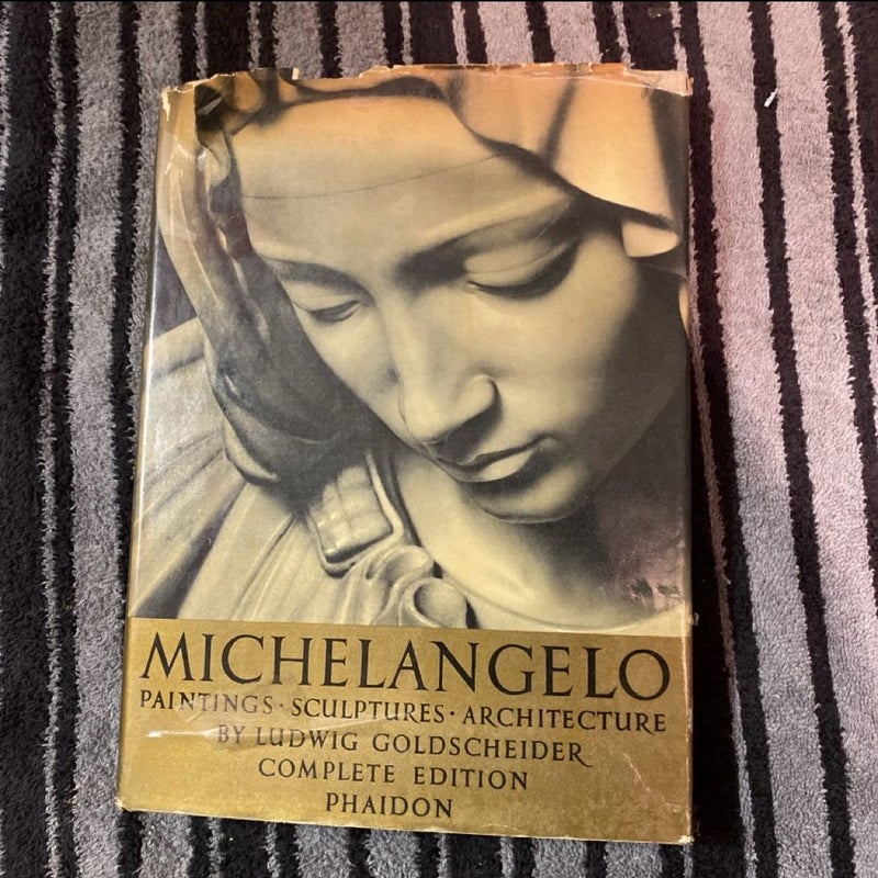 Michelangelo by Ludwig Goldscheider - Complete Edition Phaidon 1964 DJ HC