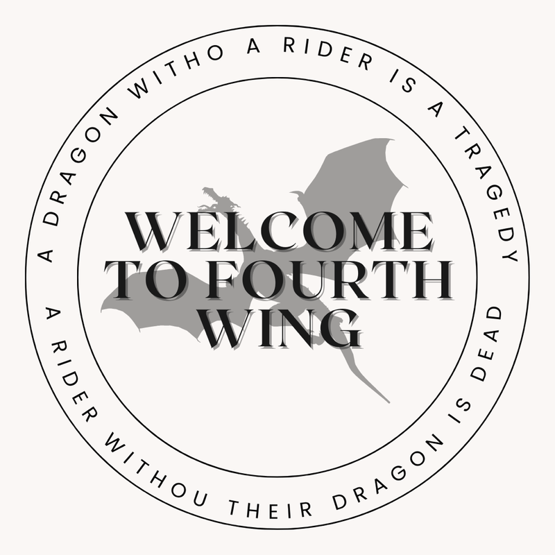 Fourth Wing Inspired sticker 