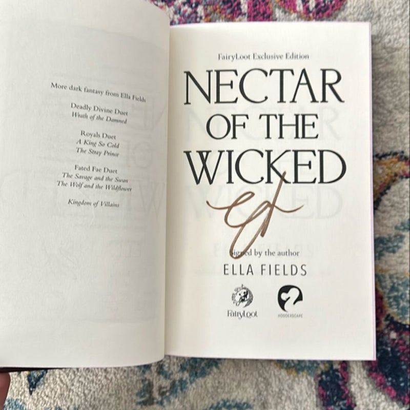 Nectar of the Wicked (Fairyloot - signed)