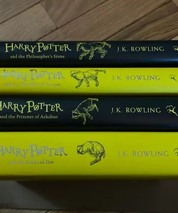 Harry Potter Books 1-4  -  Hardcover Hufflepuff Edition
