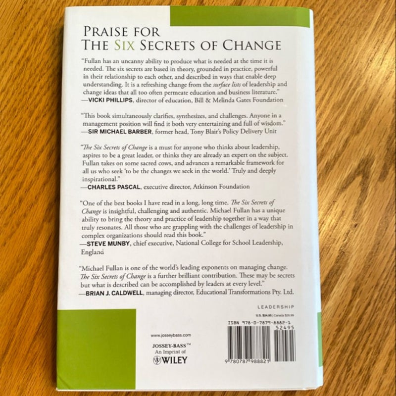 The Six Secrets of Change by Michael Fullan