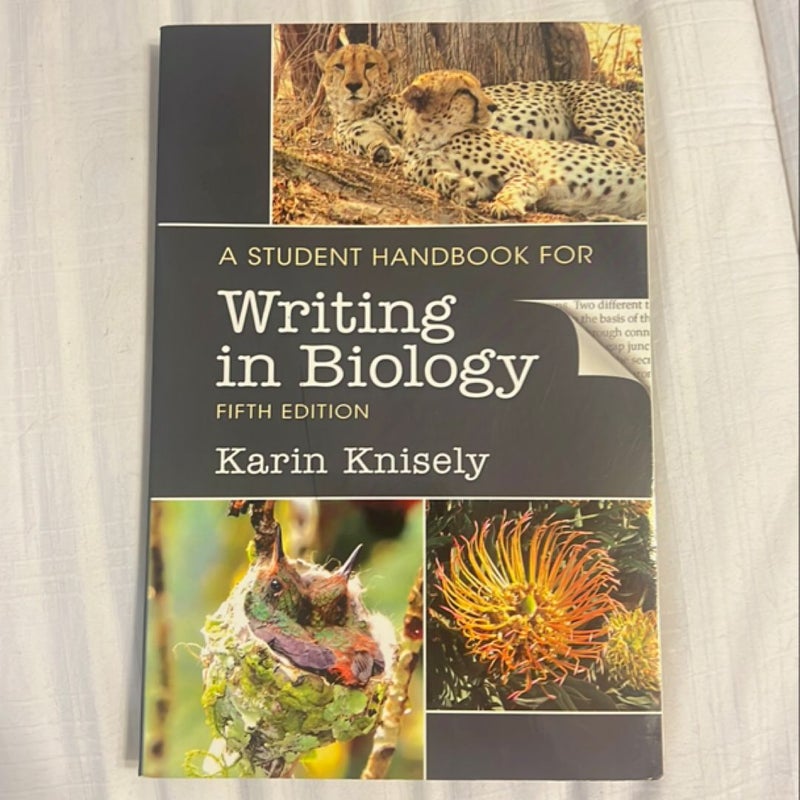 A Student Handbook for Writing in Biology