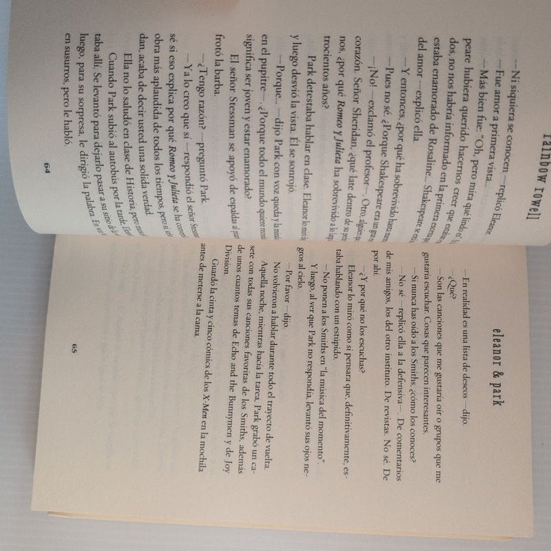 Eleanor and Park (Spanish Version)