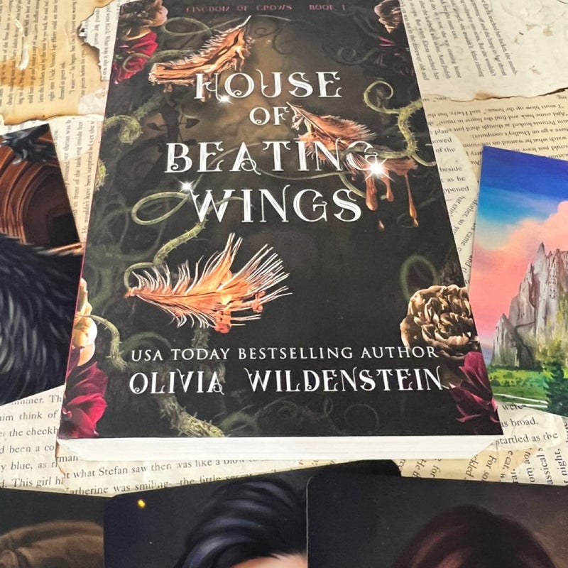 Signed House of Beating Wings by Olivia Wildenstein - Indie Cover