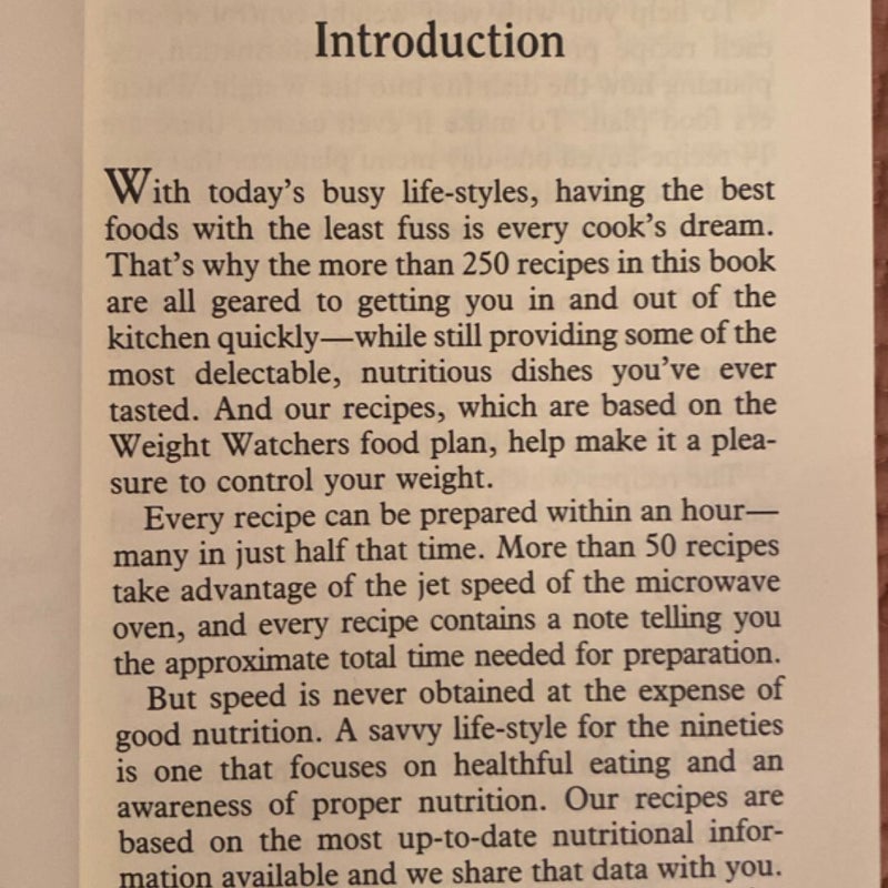 Weight Watchers Healthy Life-Style Cookbook
