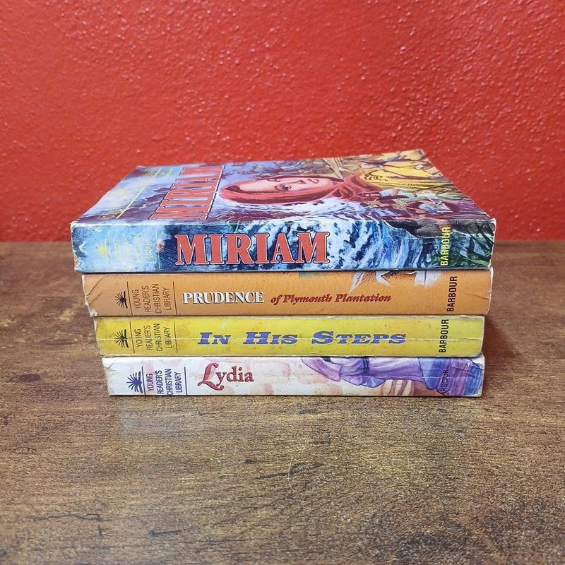 Lot of 4 Young Reader's Christian Library Mini Books, Miriam, Prudence, Lydia