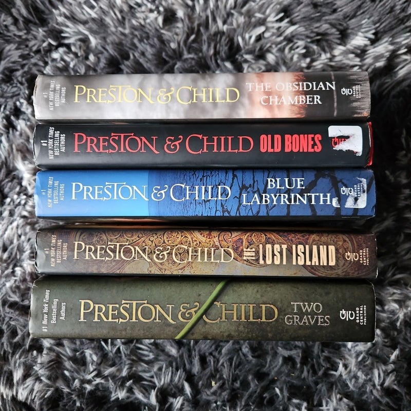 Bundle of 5 Preston & Child Books including 1 signed