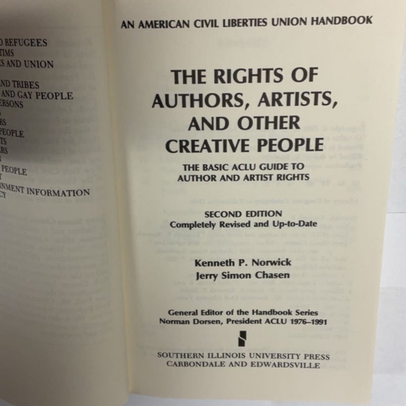 The Rights of Authors, Artists, and Other Creative People