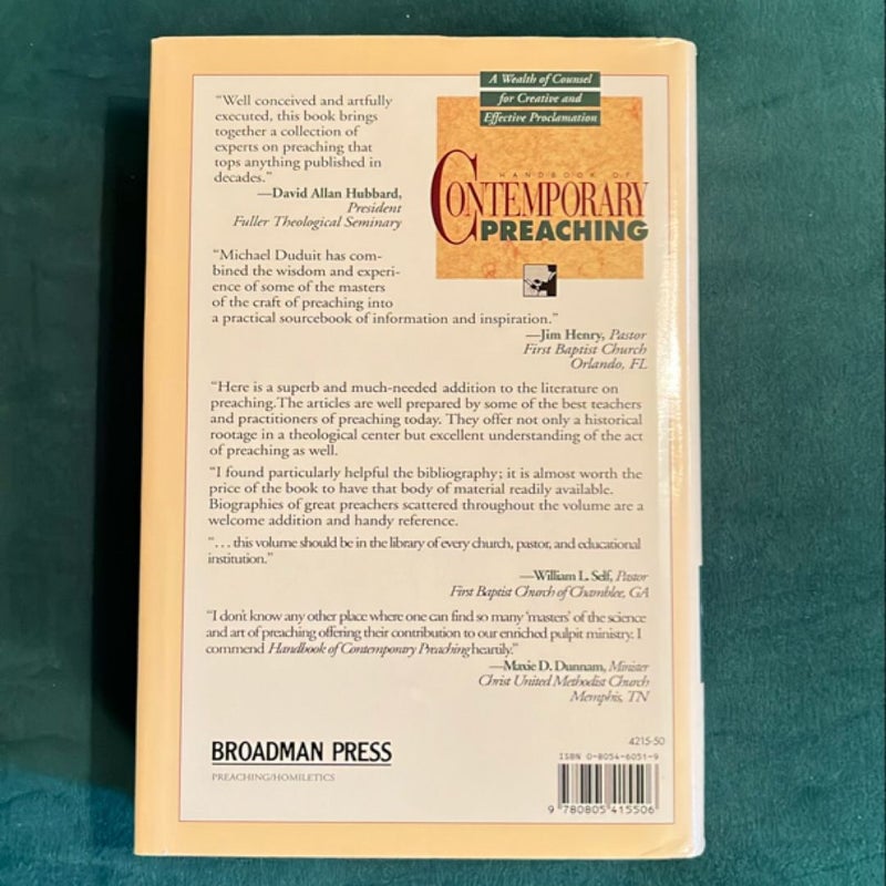 Handbook of Contemporary Preaching