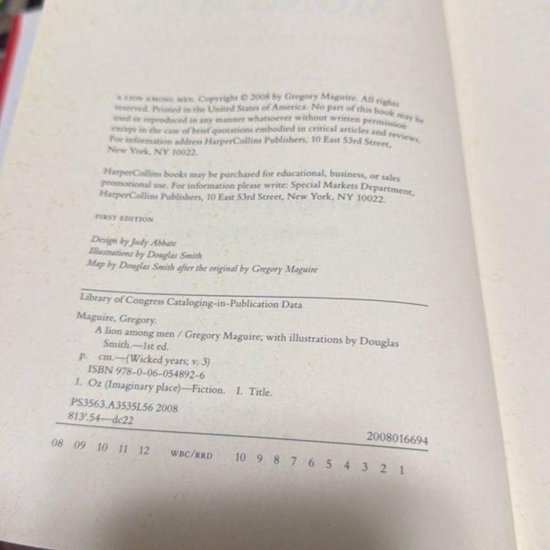 A Lion among Men First Edition
