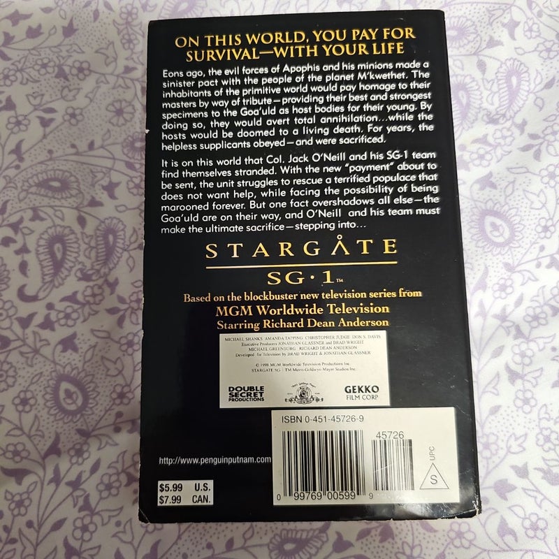 Stargate SG1: The Price You Pay