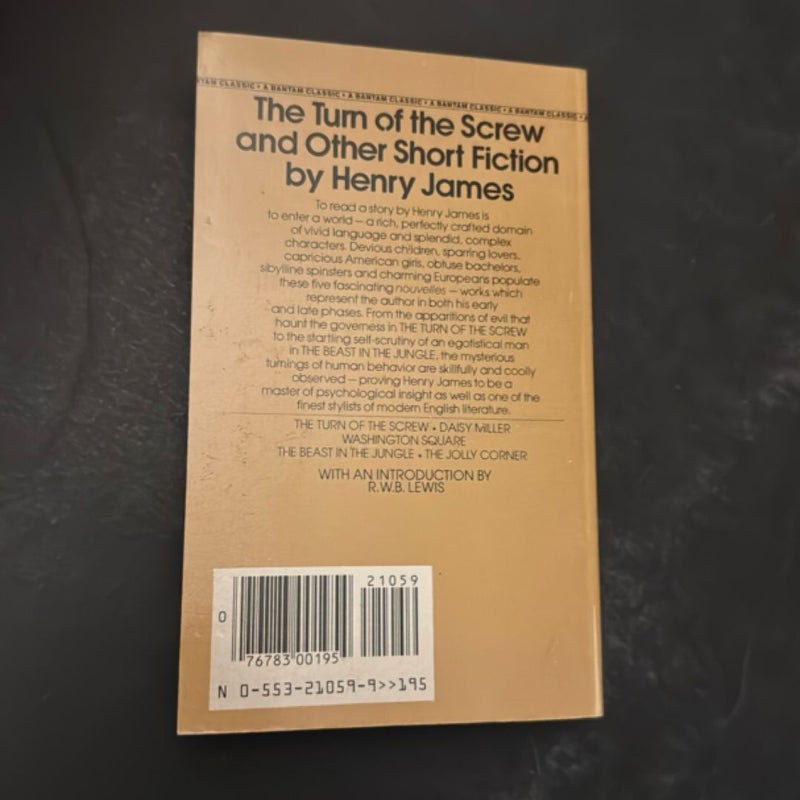 The Turn of the Screw and Other Short Fiction