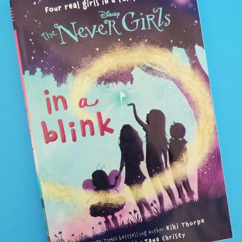 COMPLETE SET #1 -8 DISNEY THE NEVER GIRLS BOOK SERIES KIKI THORPE GLITTER COVERS