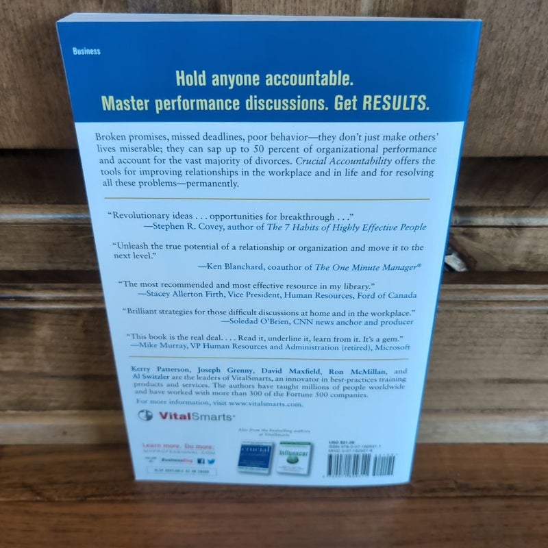 Crucial Accountability: Tools for Resolving Violated Expectations, Broken Commitments, and Bad Behavior, Second Edition ( Paperback)