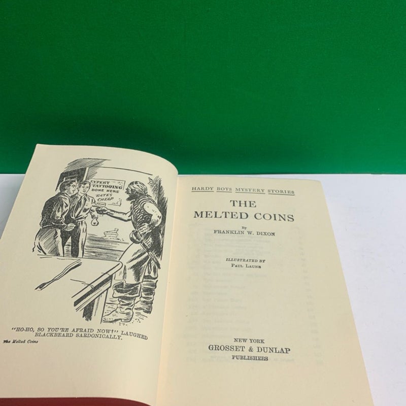 Hardy Boys Mystery Stories THE MELTED COINS by Franklin W. Dixon 1944