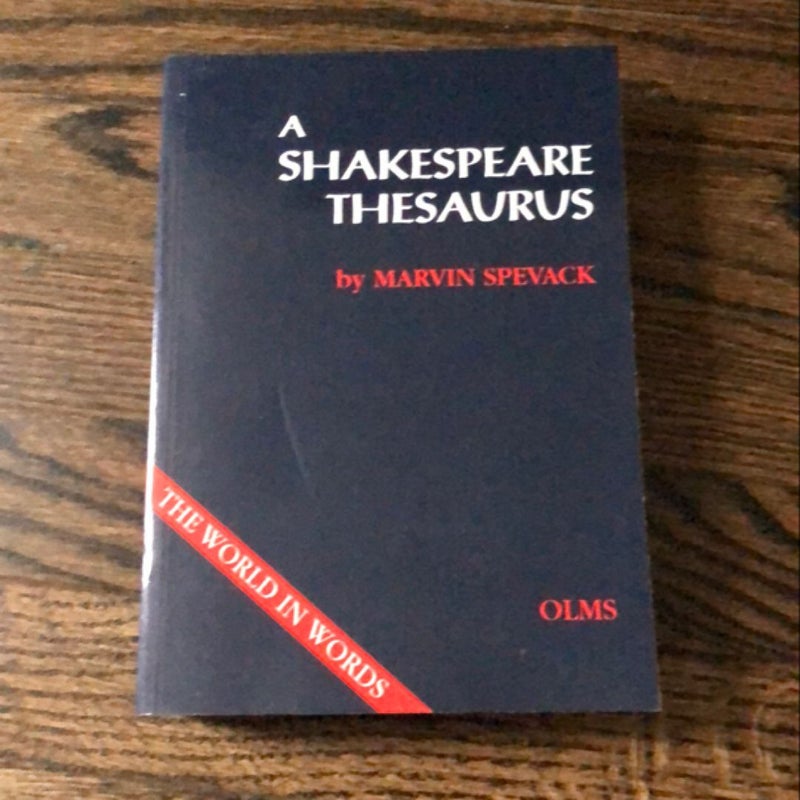 A Shakespeare Thesaurus