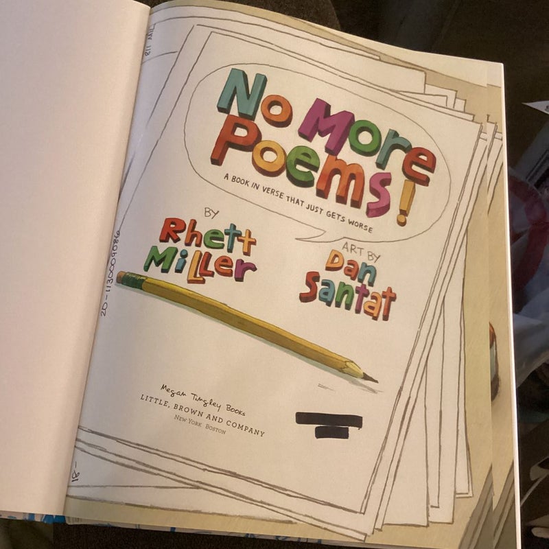 No More Poems!