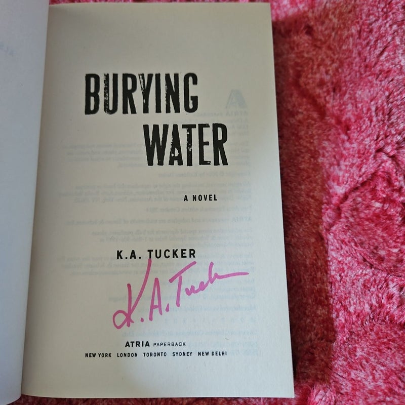 Burying Water  - signed copy