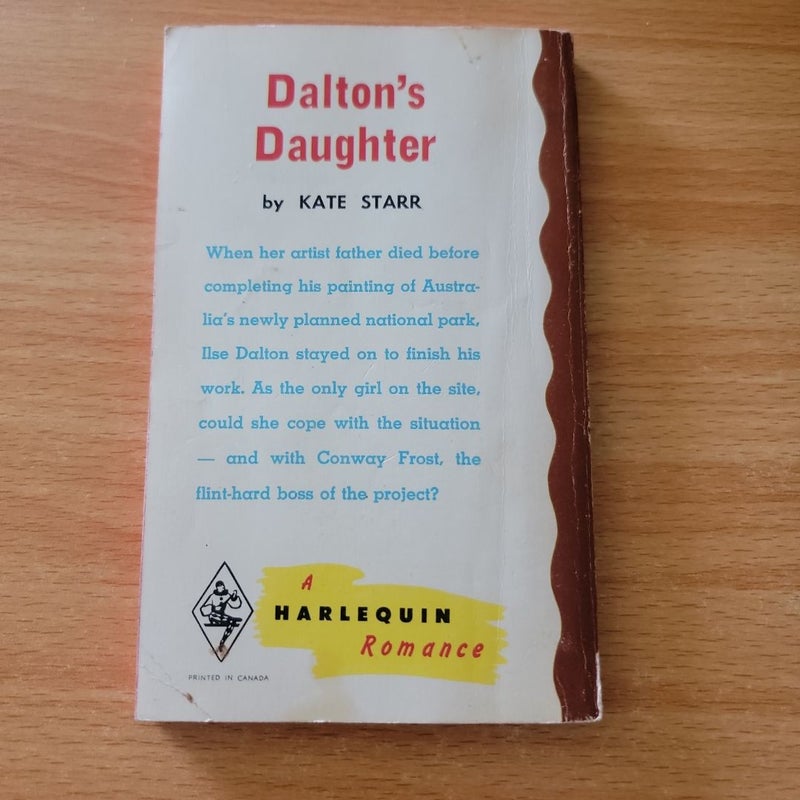 Dalton's Daughter (Vintage 1964 Harlequin)