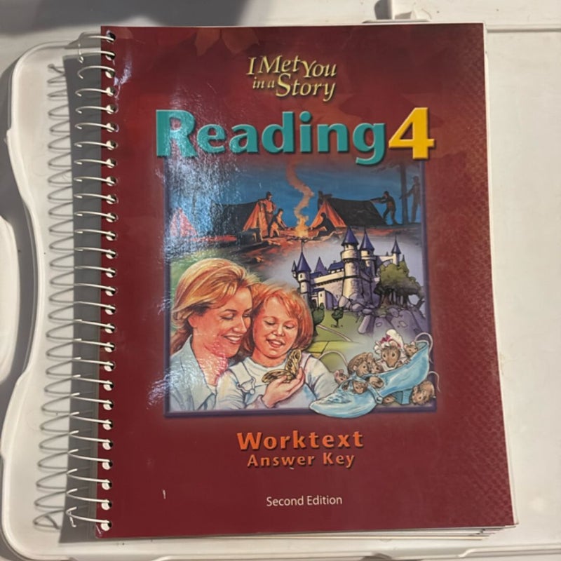 Reading 4 Worktext Teacher's Edition (w/answers;)