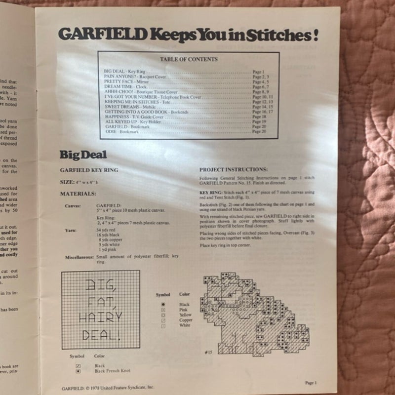 Garfield….Keeps You In Stitches!
