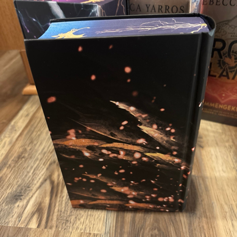 German special edition sprayed edges Fourth Wing Iron Flame