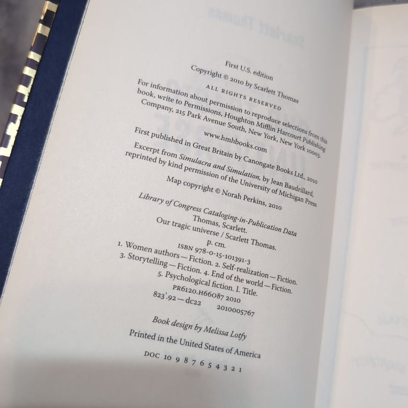 Our Tragic Universe (1st edition, sprayed edges)