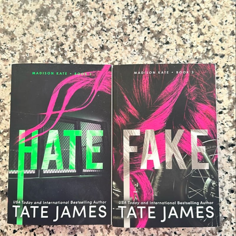 Hate & Fake (1 and 3 not diamond spine) 