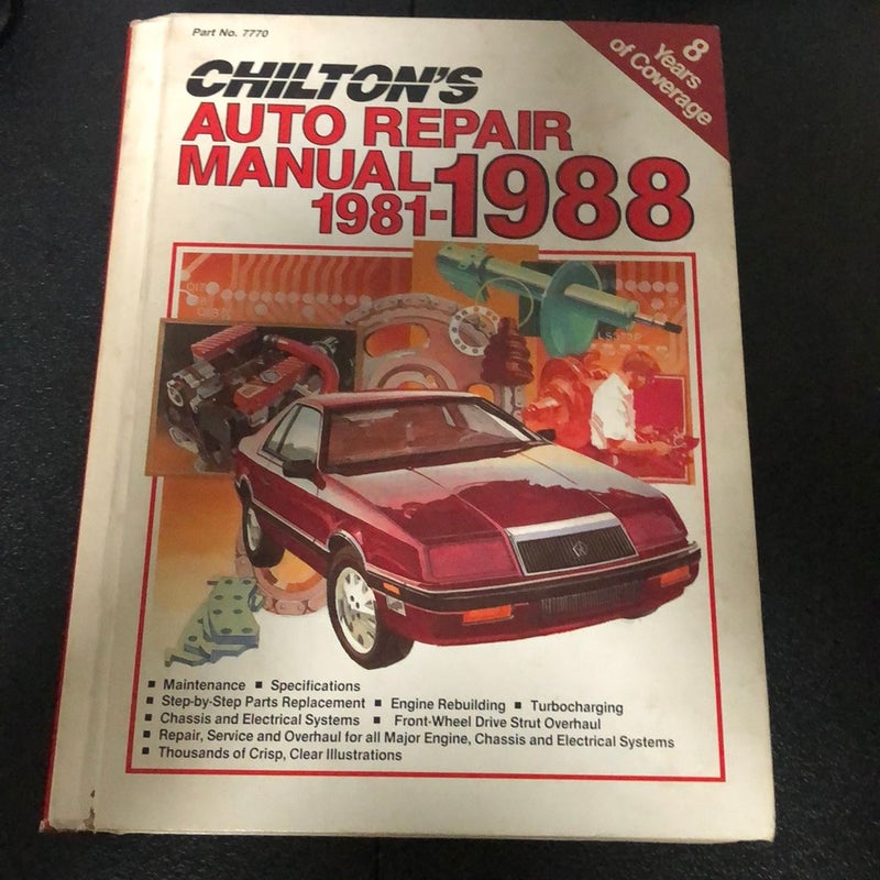 Auto Tepair Manual 1981-1988