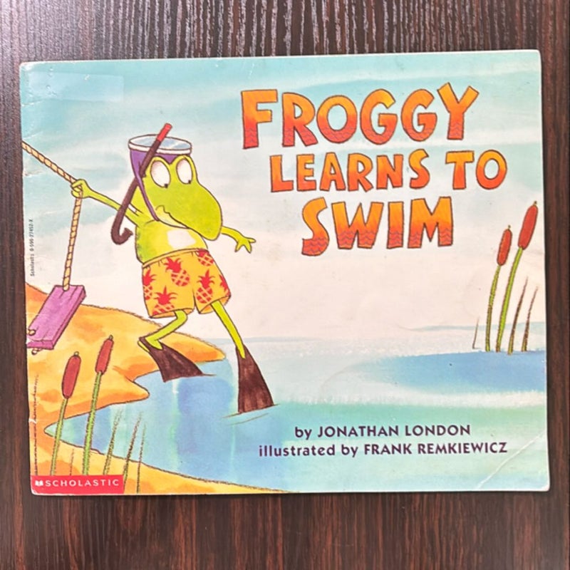 Froggy learns to swim