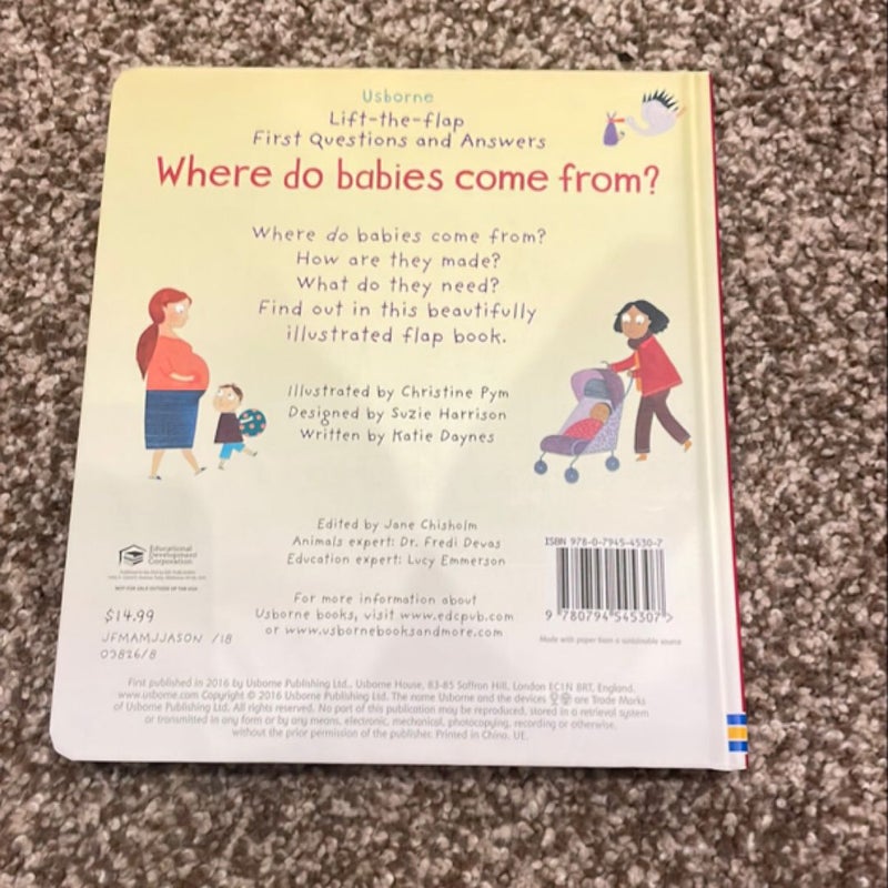 Lift-The-Flap First Questions and Answers Where Do Babies Come From?