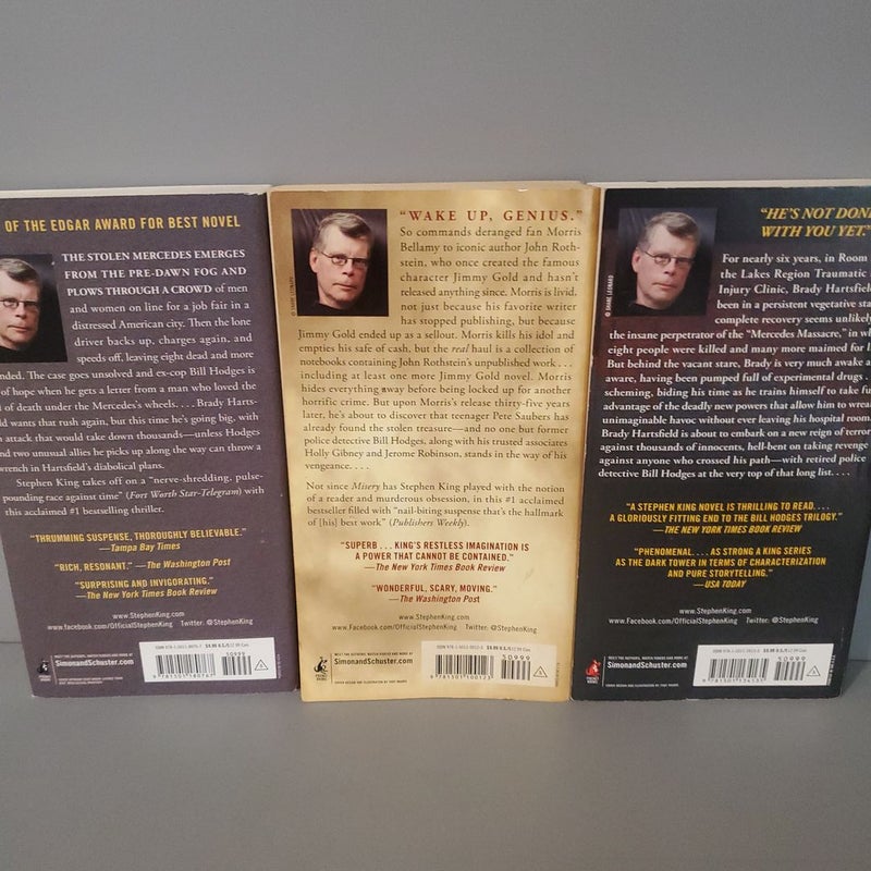 Bill Hodges Trilogy, pocketbooks