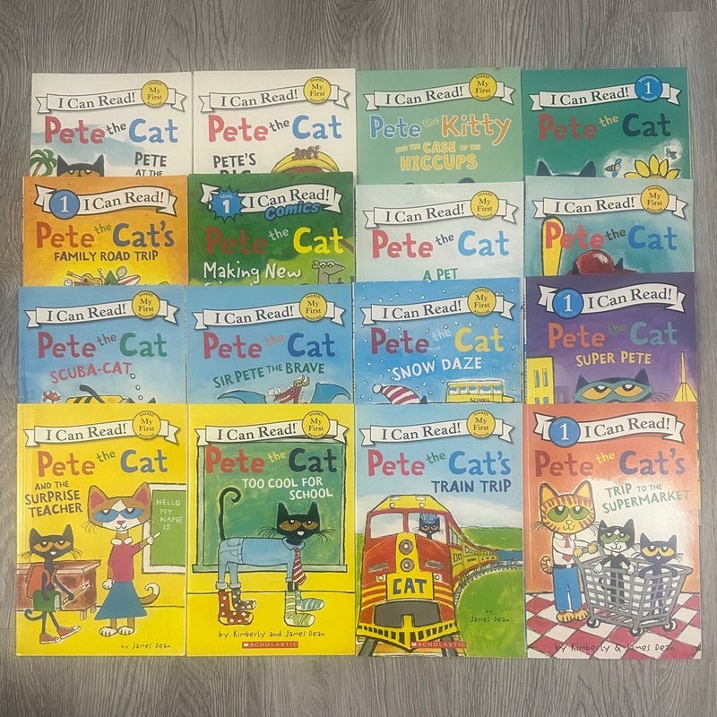 Lot of 16 Pete the Cat I Can Read Books