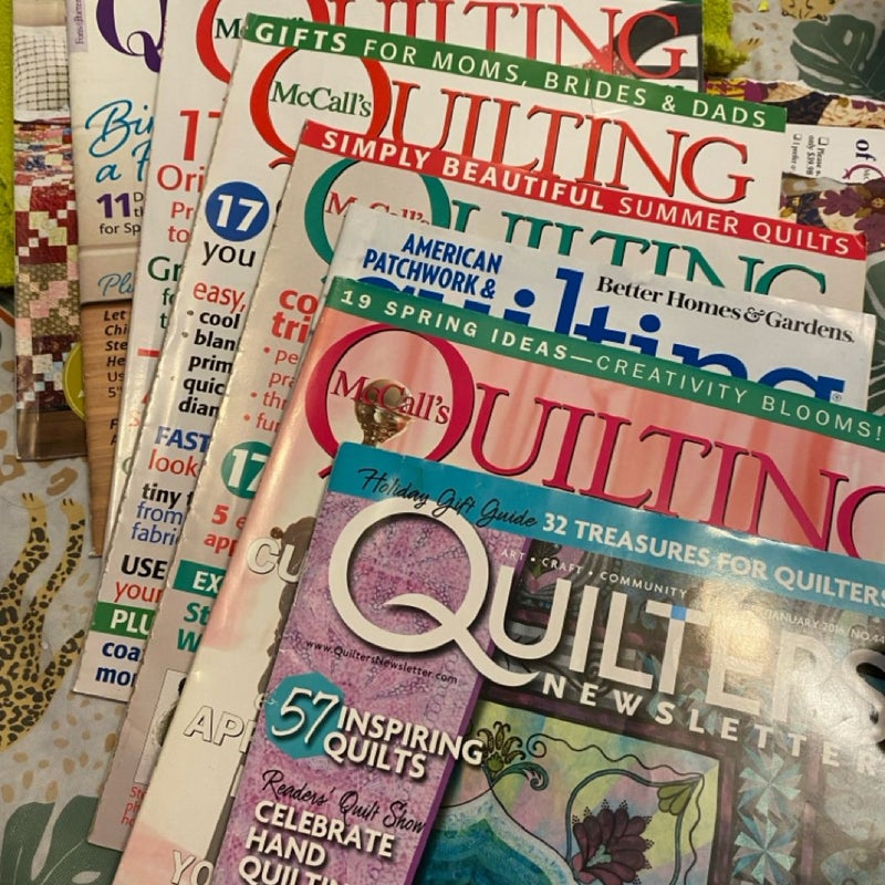 McAlls, American Patch Work, Love of Quilts and Quilters News Letter Bundle Quilt Magazines