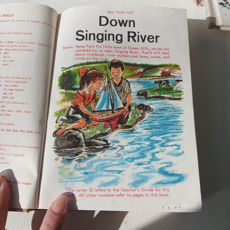 Vintage 1960s School Primer Down Singing River Betts Basic Readers 3rd Edition