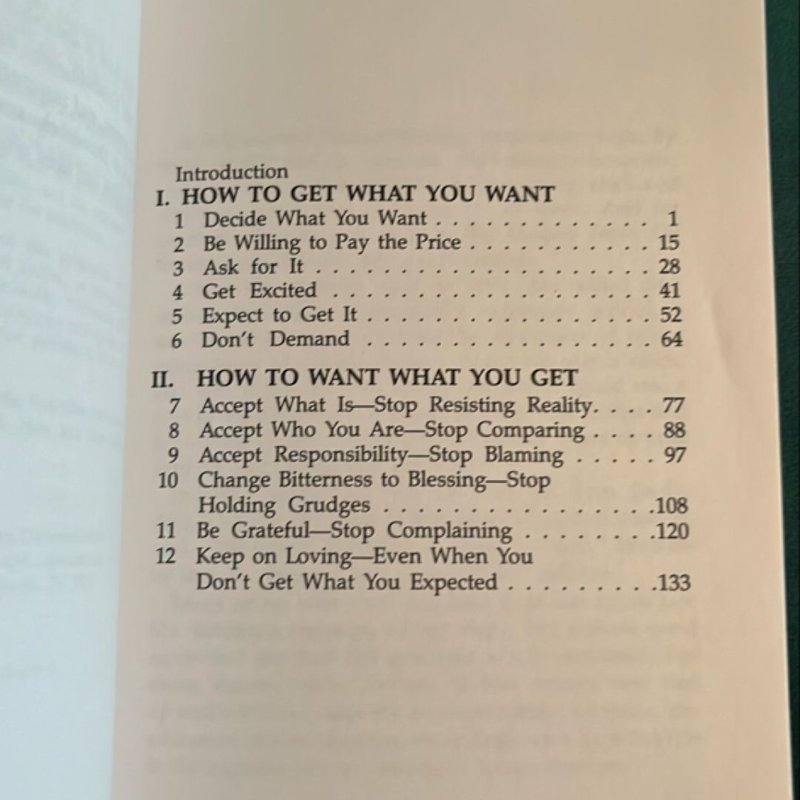 How to Get What You Want and Want What You Get