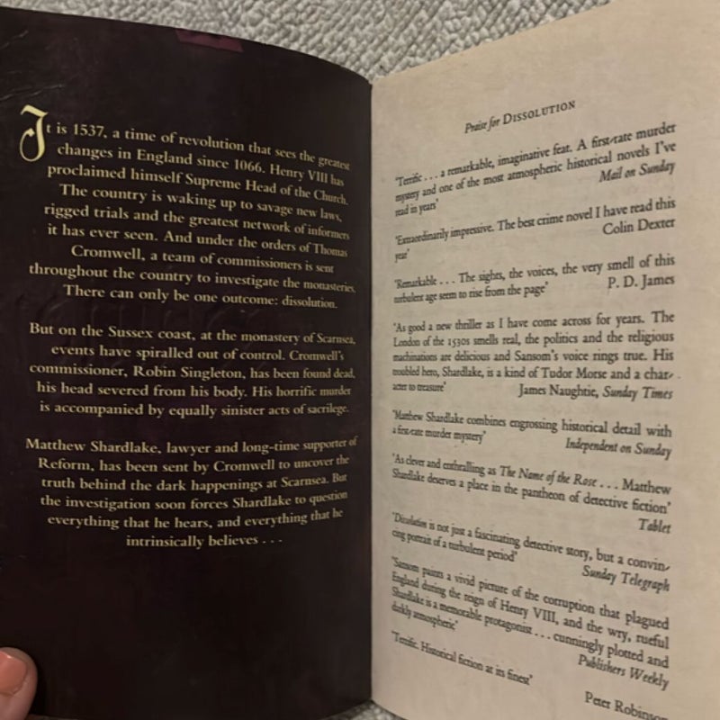 Dissolution: a Shardlake Novel 1