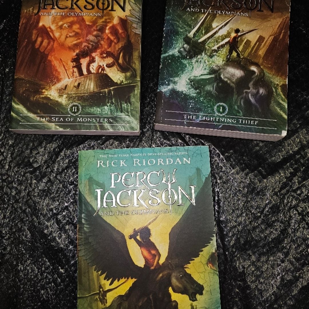 Percy Jackson and the Olympians 3 Book Paperback Boxed Set with New Covers