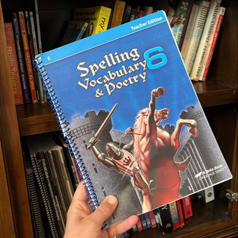 Spelling vocabulary & poetry 6