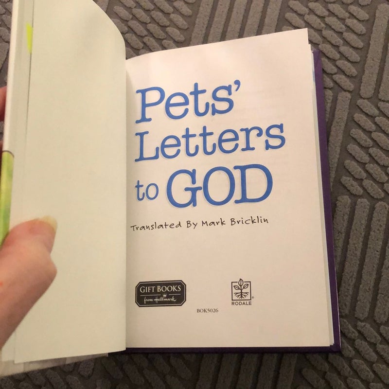 Pets Letters to God