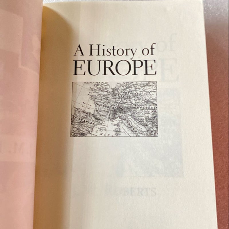 A History of Europe - First American Edition 