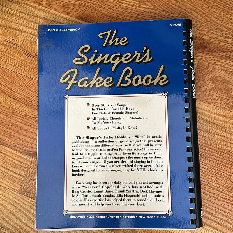 The Singer's Fake Book