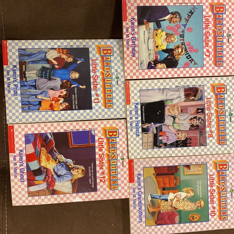Babysitters club little sister books 7,8,10,11,12
