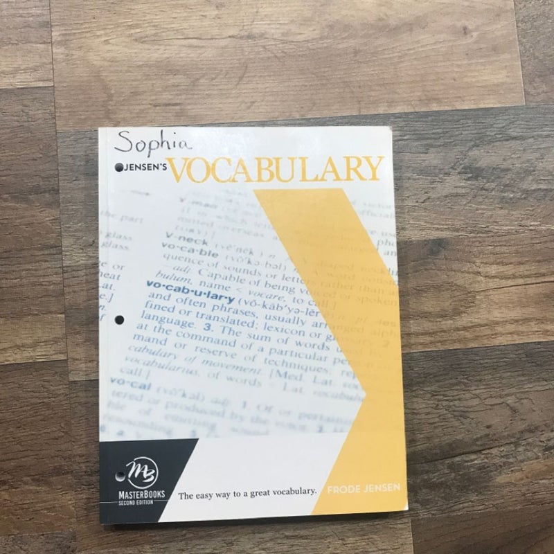 Masterbooks Vocabulary 