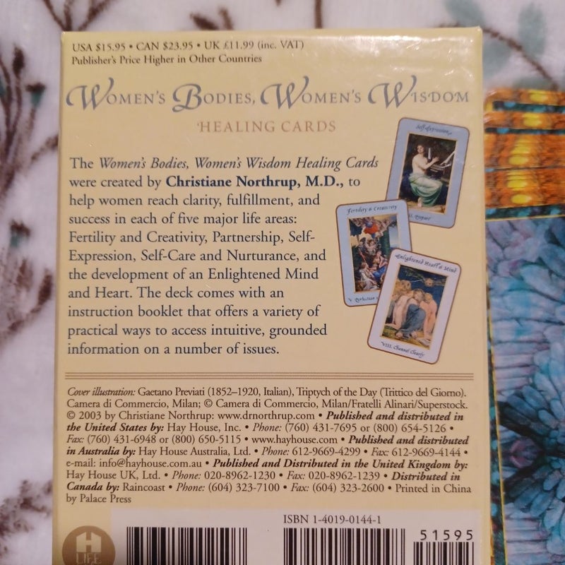 Women's wisdom healing tarot cards.